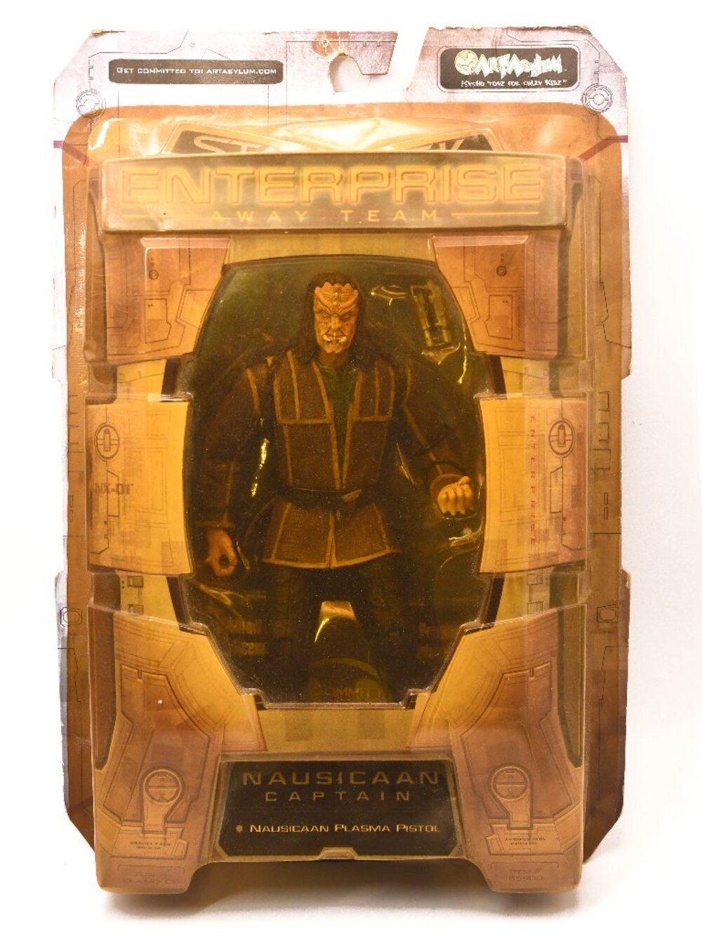 Star Trek Enterprise Away Team Nausicaan Captain Figure, Art Asylum NIB 2002